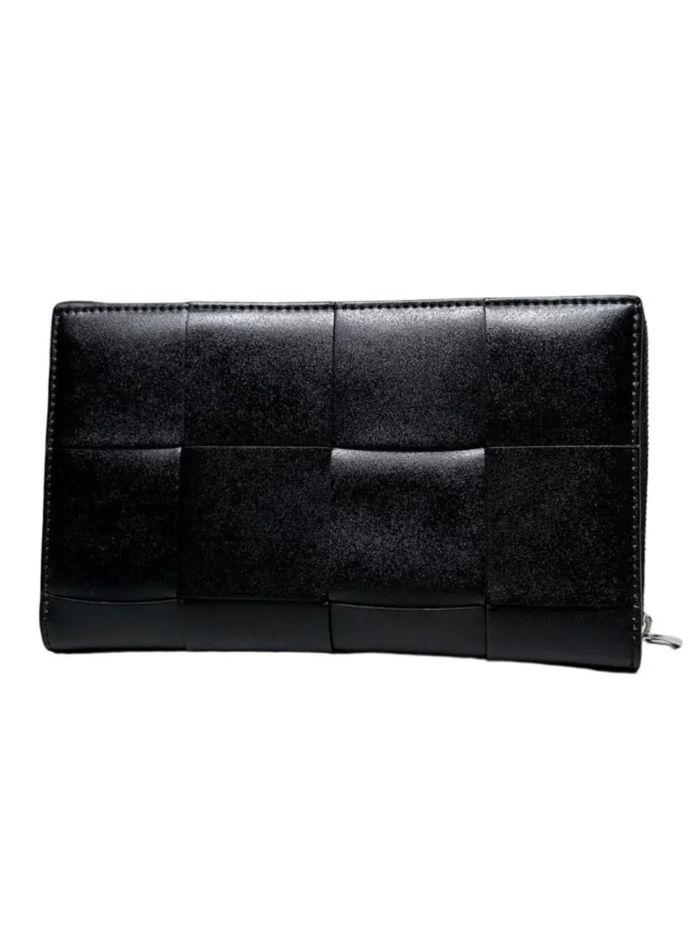 Bottega Veneta Cassette Zip Around Wallet Black